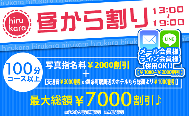 錦糸町デリヘル風俗｜錦糸町 小岩 デリバリーヘルス【キャンパスサミット錦糸町店】昼から割り